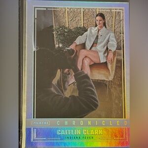 Caitlin Clark Basketball Card Panini Chronicled Holo Foil SnapShots #96